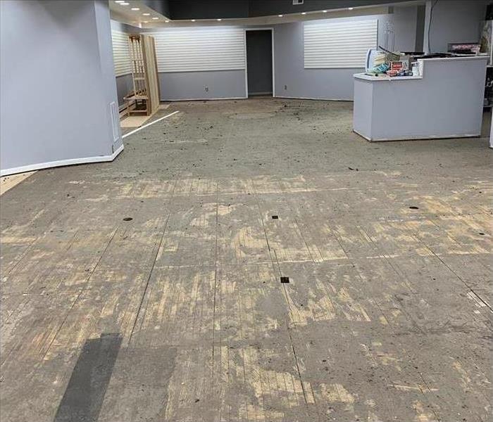 commercial space with fire damage 